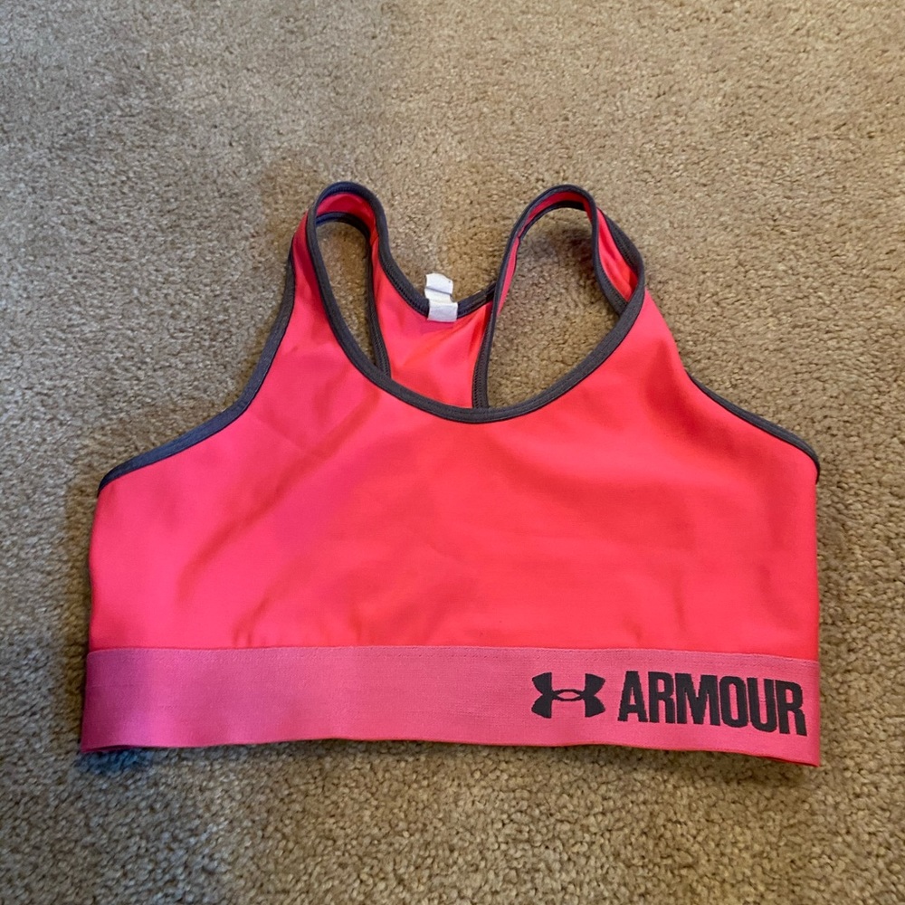 Under Armour Bright Pink Sports Bra Top
